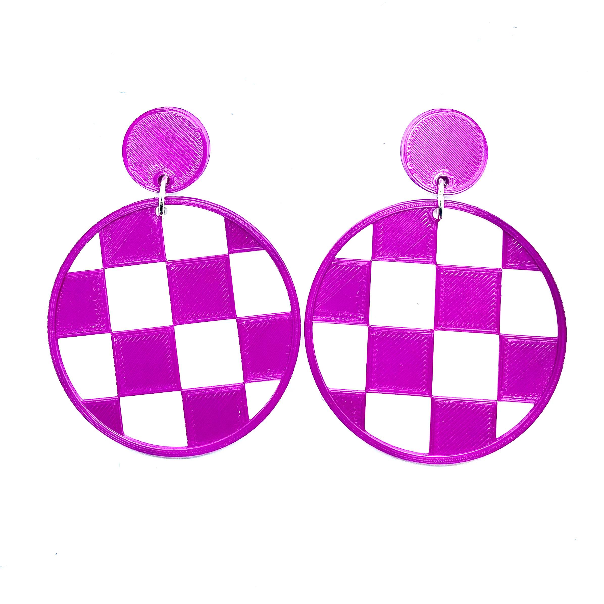 'Checkered History' Earrings