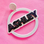 Load image into Gallery viewer, Custom Name Earrings 2 Layers - Bold Font
