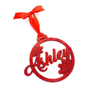 Personalised Christmas Ornament - Red