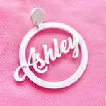 Load image into Gallery viewer, Custom Text Earrings - Script Font
