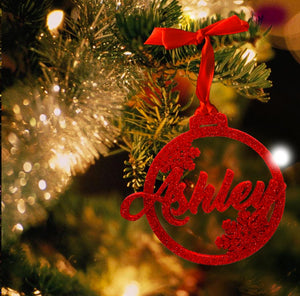 Personalised Christmas Ornament - Red