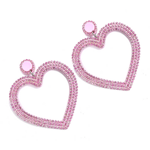 'Crystal Heart' Earrings