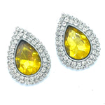 Load image into Gallery viewer, &quot;Diamond Citrine&quot; Classique Earrings
