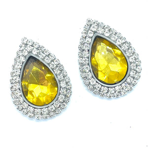 "Diamond Citrine" Classique Earrings