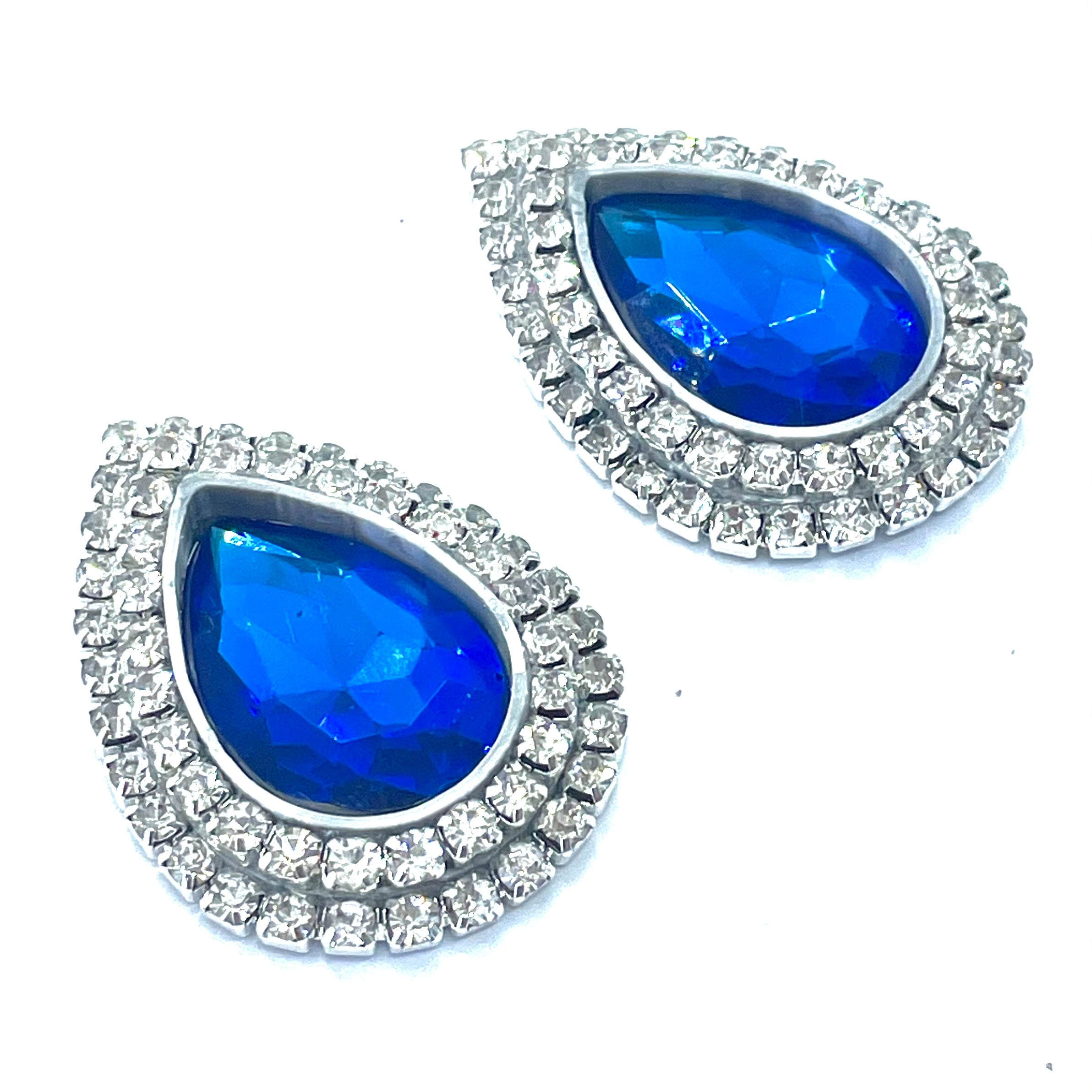 "Diamond Sapphire" Classique Earrings