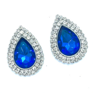 "Diamond Sapphire" Classique Earrings