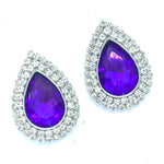 Load image into Gallery viewer, &quot;Diamond Cold Amethyst&quot; Classique Earrings
