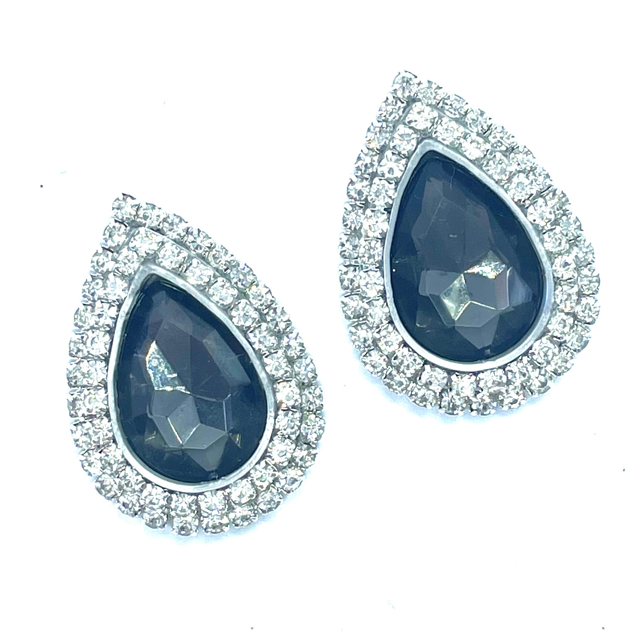 "Diamond Black Diamond" Classique Earrings