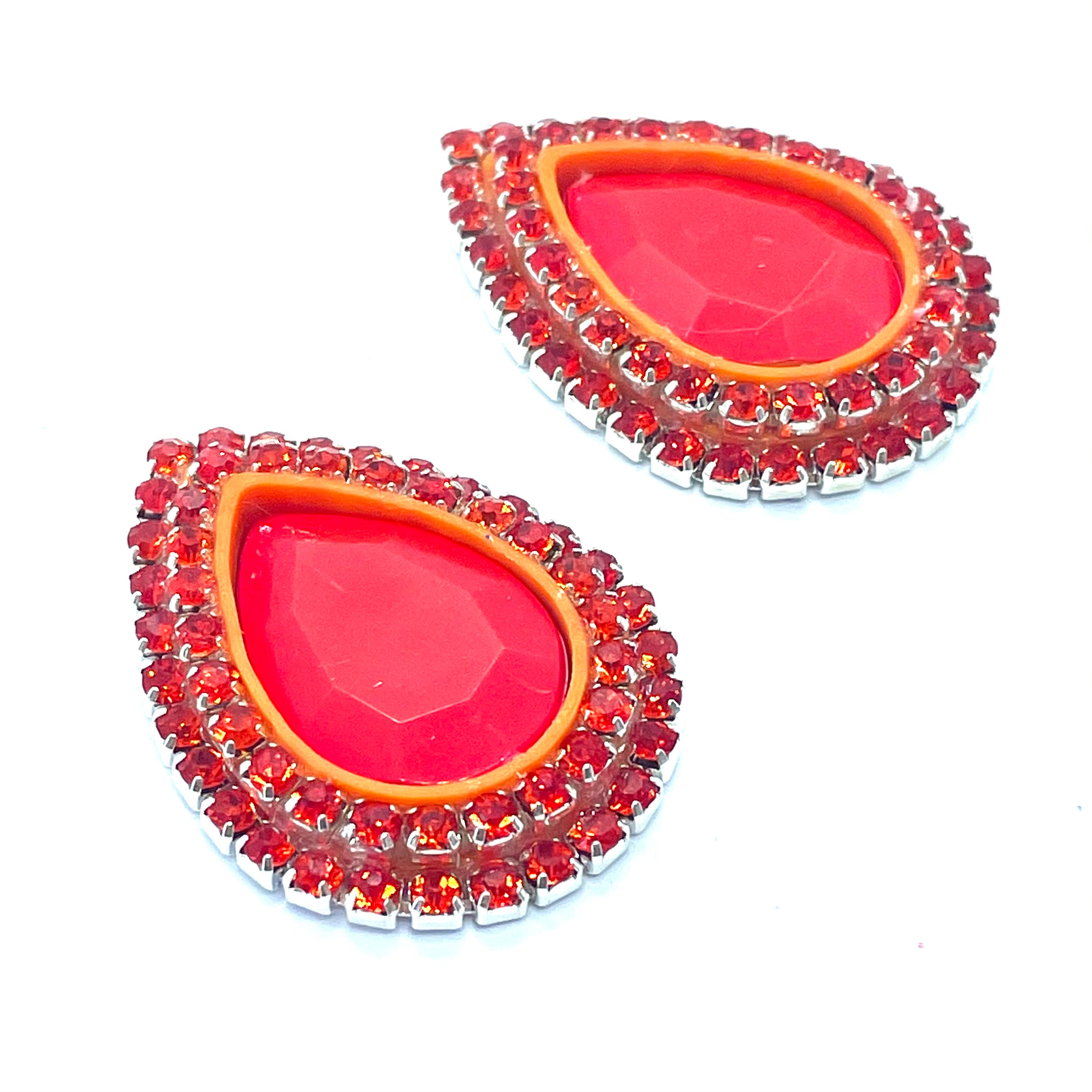 "Carnelian UV Orange" Classique Earrings