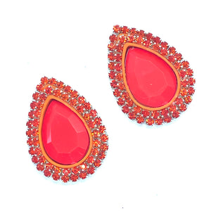 "Carnelian UV Orange" Classique Earrings