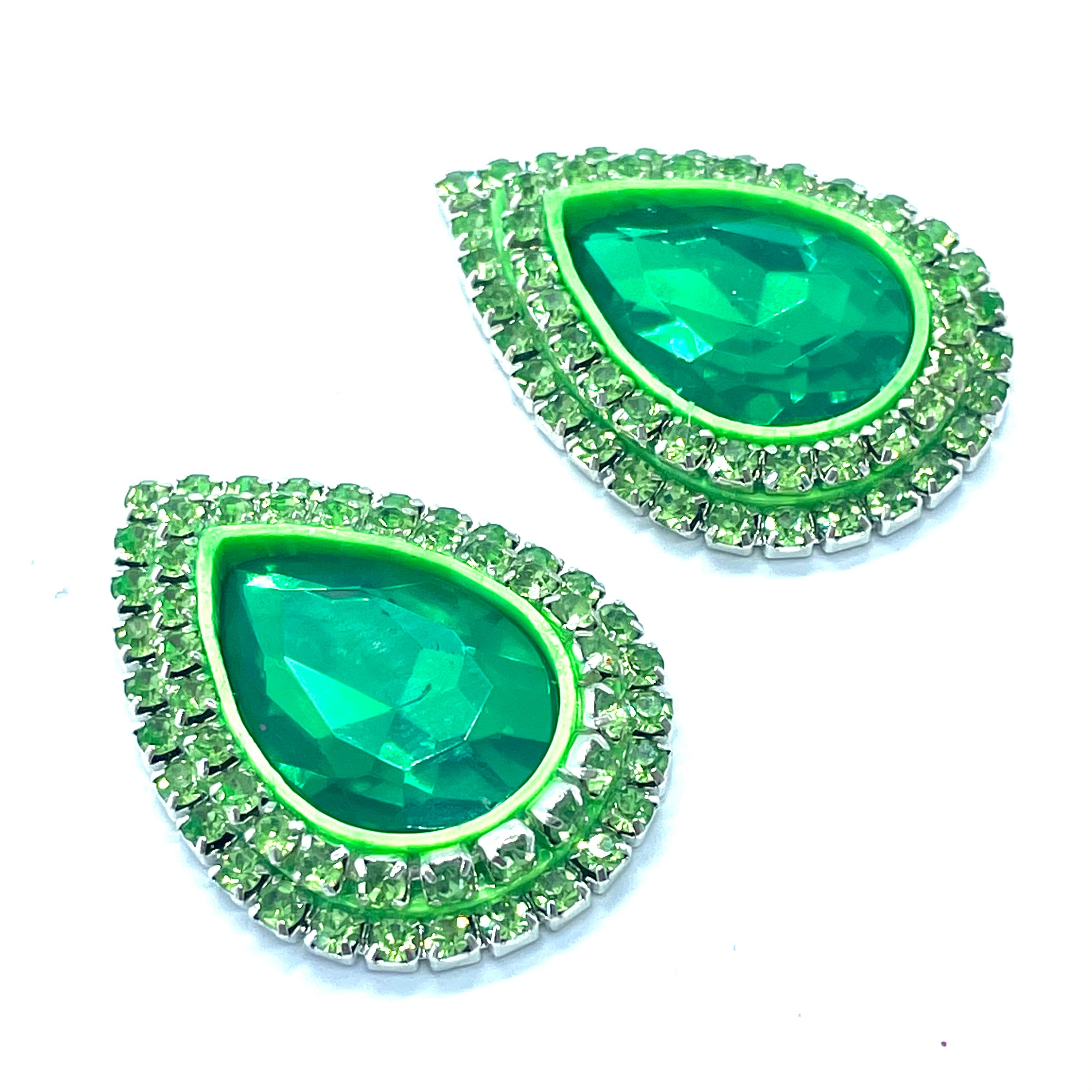 "Emerald Peridot" Classique Earrings