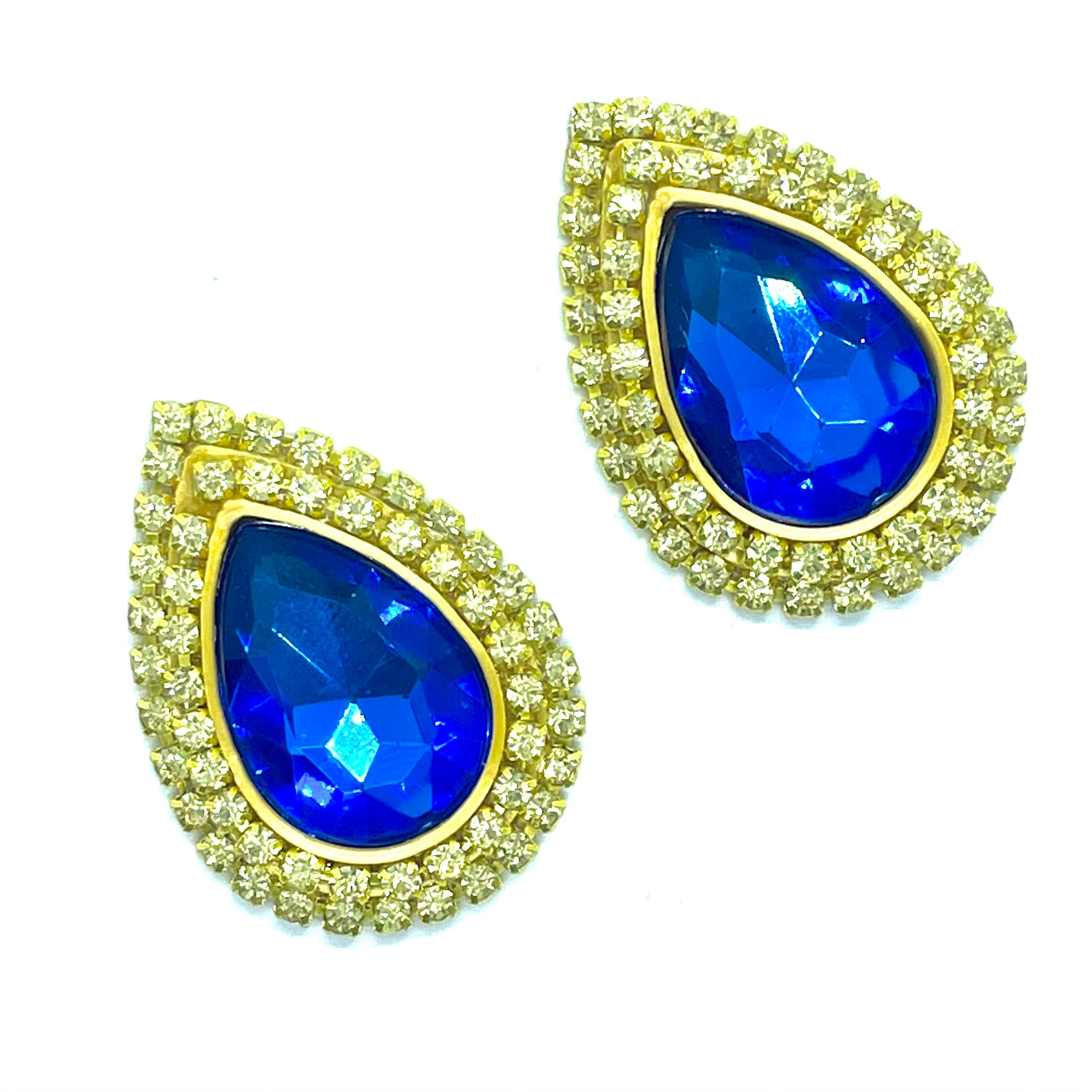 "Golden Sapphire" Classique Earrings