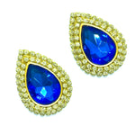 Load image into Gallery viewer, &quot;Golden Sapphire&quot; Classique Earrings
