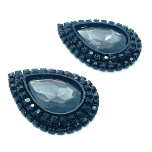 "Onyx Black Diamond" Classique Earrings
