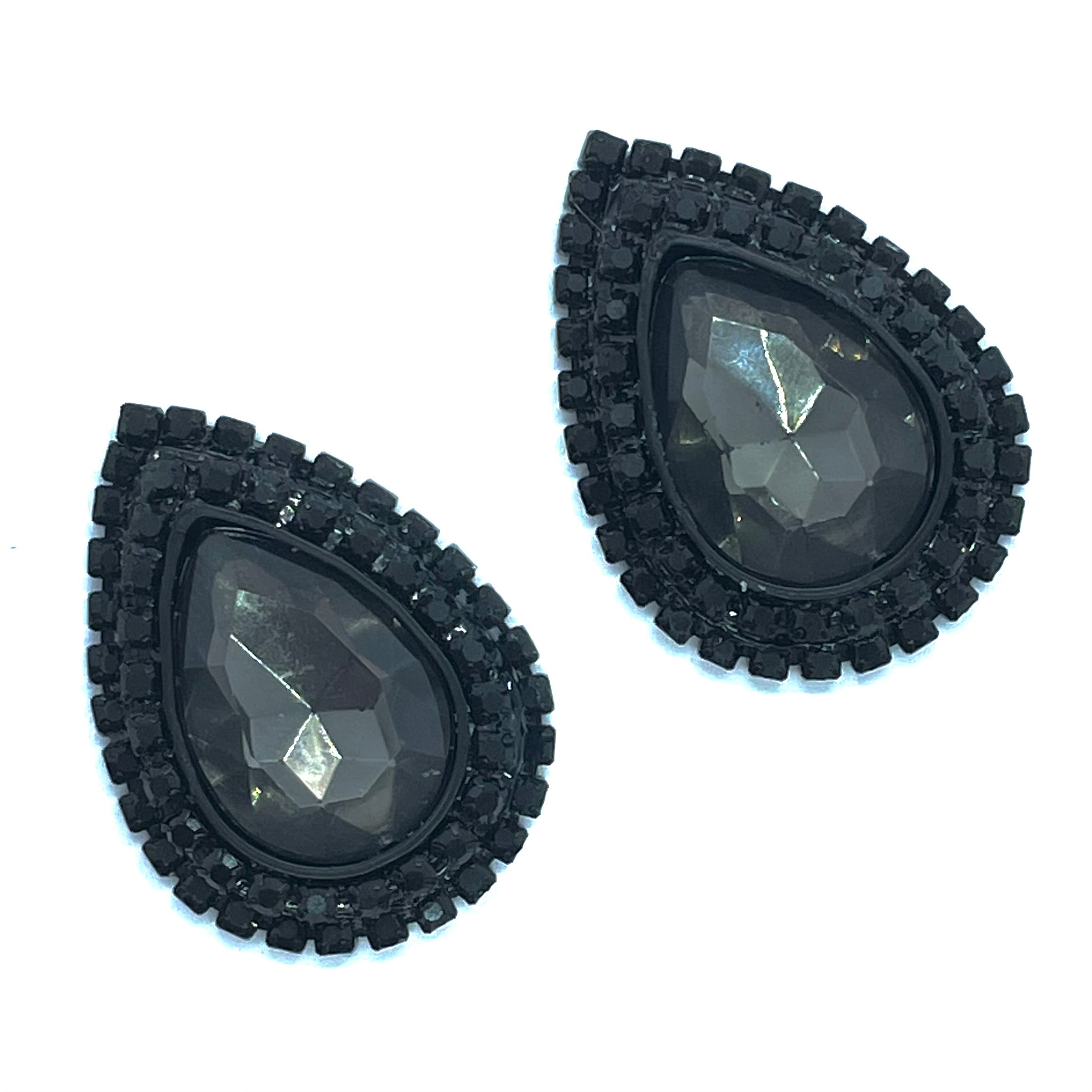 "Onyx Black Diamond" Classique Earrings