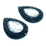 Load image into Gallery viewer, &quot;Onyx Diamond&quot; Classique Earrings
