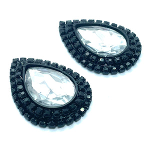 "Onyx Diamond" Classique Earrings