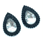 Load image into Gallery viewer, &quot;Onyx Diamond&quot; Classique Earrings
