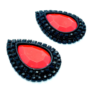 "Onyx UV Orange" Classique Earrings