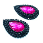 Load image into Gallery viewer, &quot;Onyx Rose&quot; Classique Earrings
