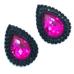 Load image into Gallery viewer, &quot;Onyx Rose&quot; Classique Earrings
