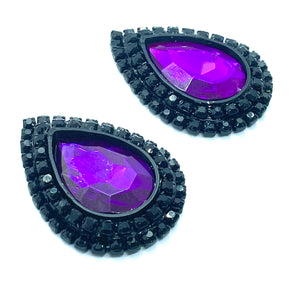 "Onyx Amethyst" Classique Earrings