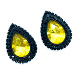 Load image into Gallery viewer, “Onyx Citrine&quot; Classique Earrings
