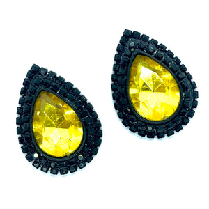 “Onyx Citrine" Classique Earrings