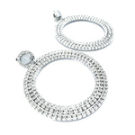 Load image into Gallery viewer, Diamond &quot;Crystal Hoop&quot; Earrings
