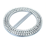 Load image into Gallery viewer, Crystal Faux Belt Buckle
