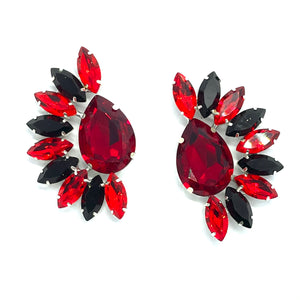 MM Jewels - ‘Vienna’ Earrings - Ruby & Onyx