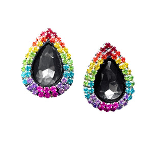Black Diamond Rainbow Classique Earrings