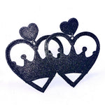 Load image into Gallery viewer, Black Glitter “Princess of Hearts”
